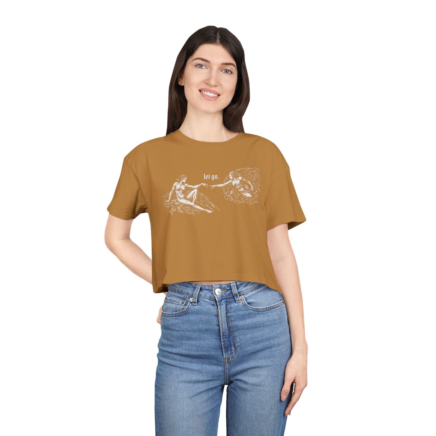 Let Go 100% Cotton Crop Tee