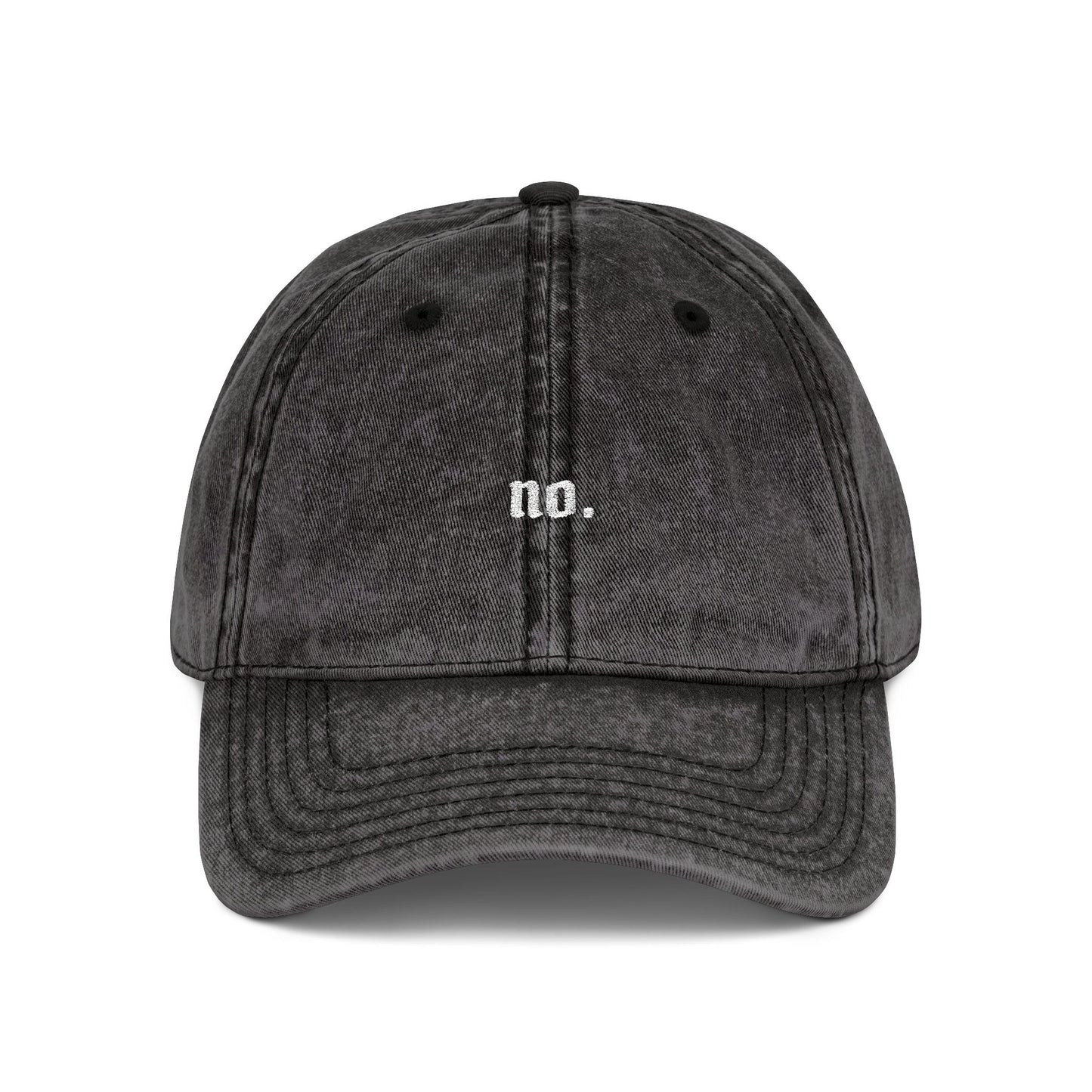 'no.' Vintage Embroidered Cap