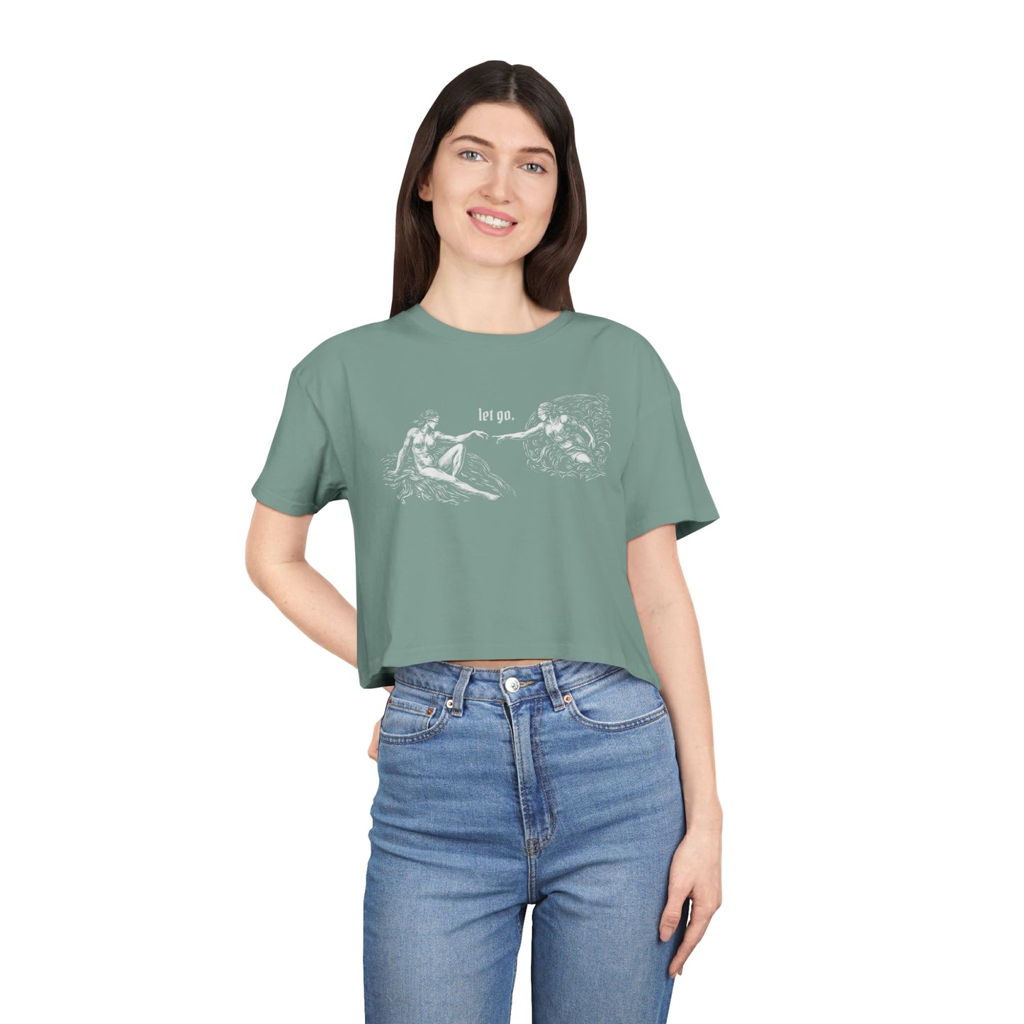 Let Go 100% Cotton Crop Tee