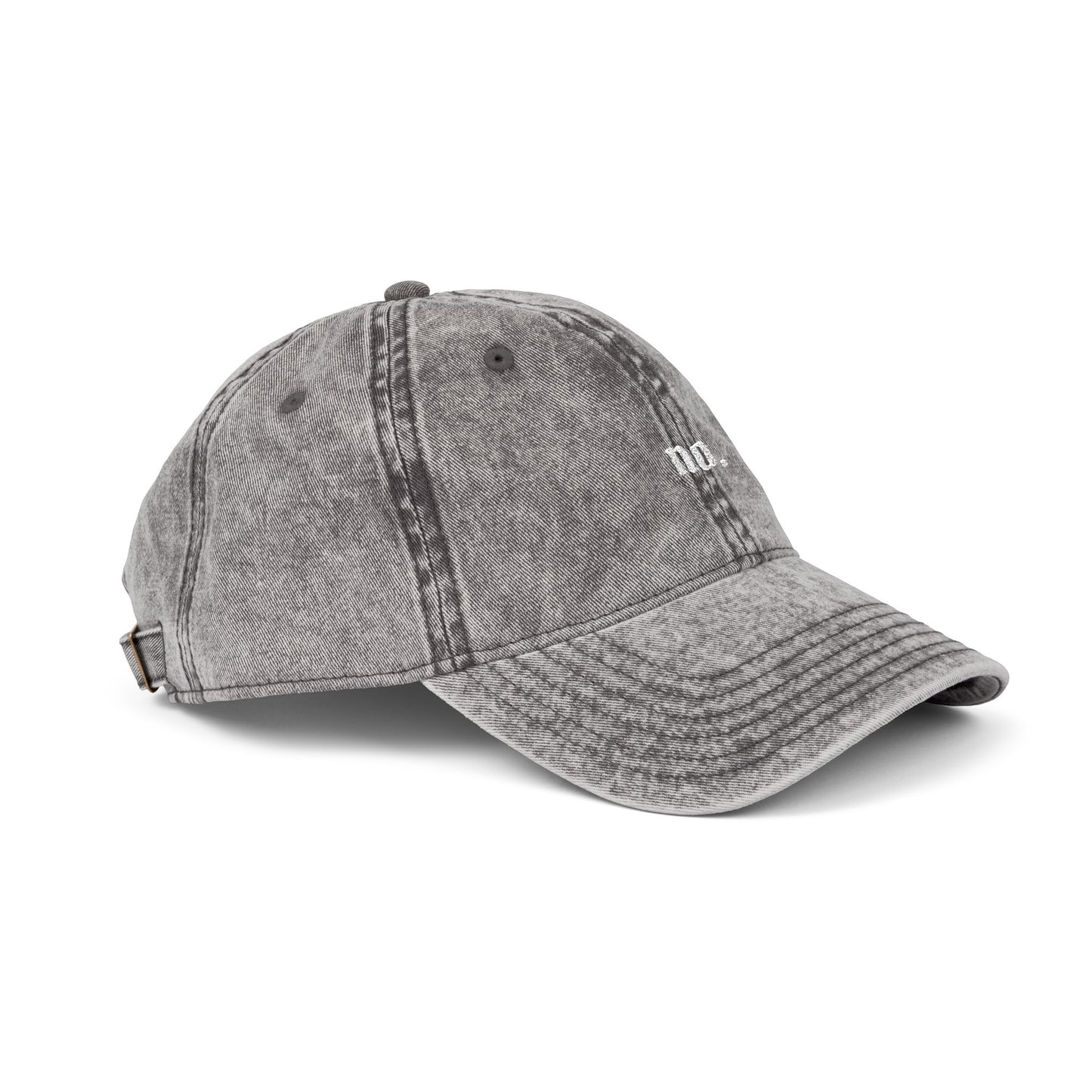 'no.' Vintage Embroidered Cap