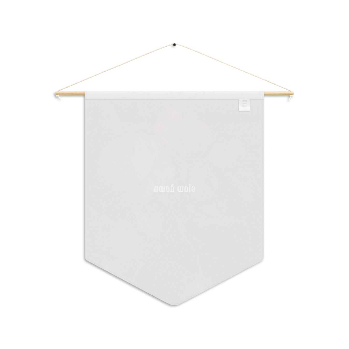“Slow Down” Mantra Pennant Wall Hanging