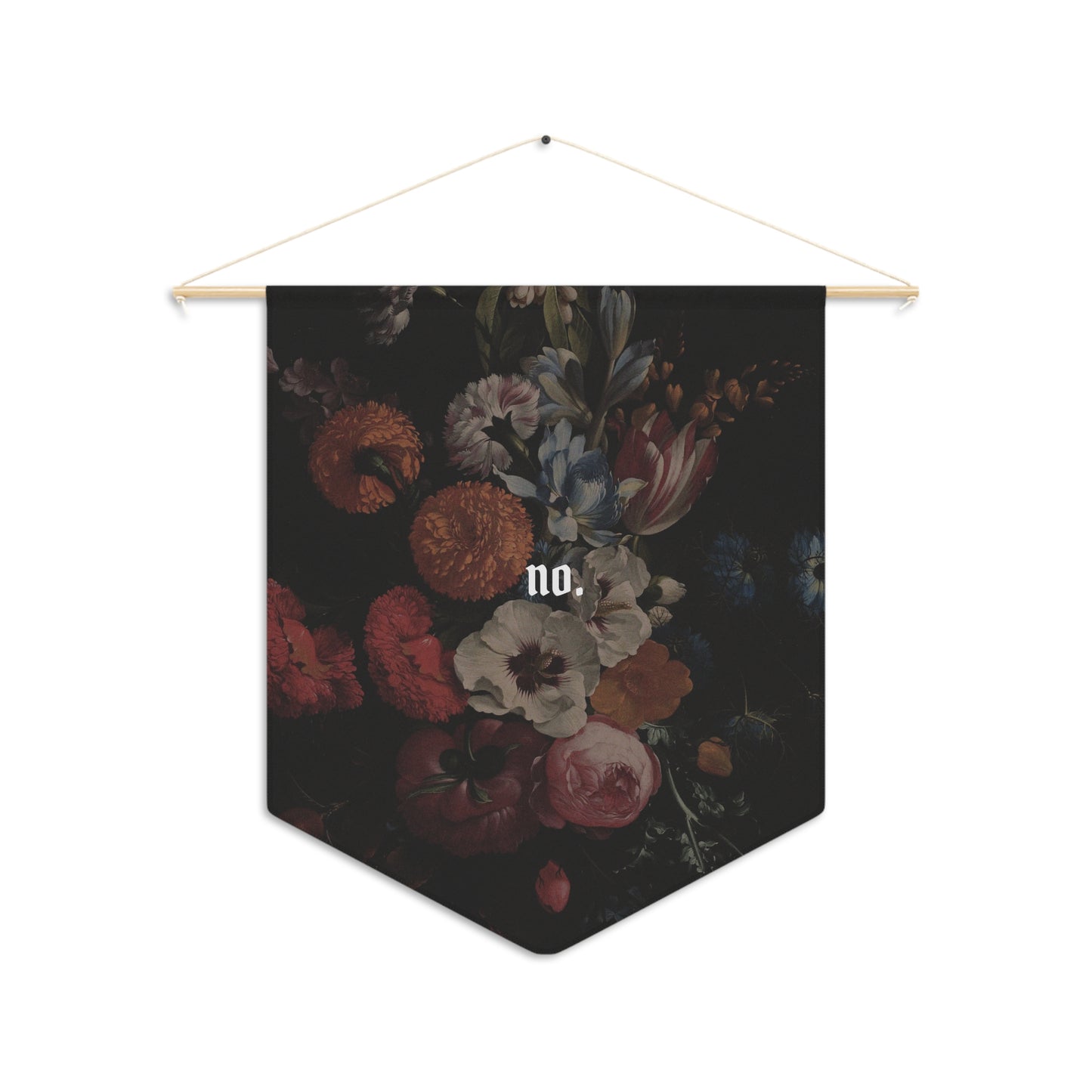 "No" Fabric Pennant Wall Hanging