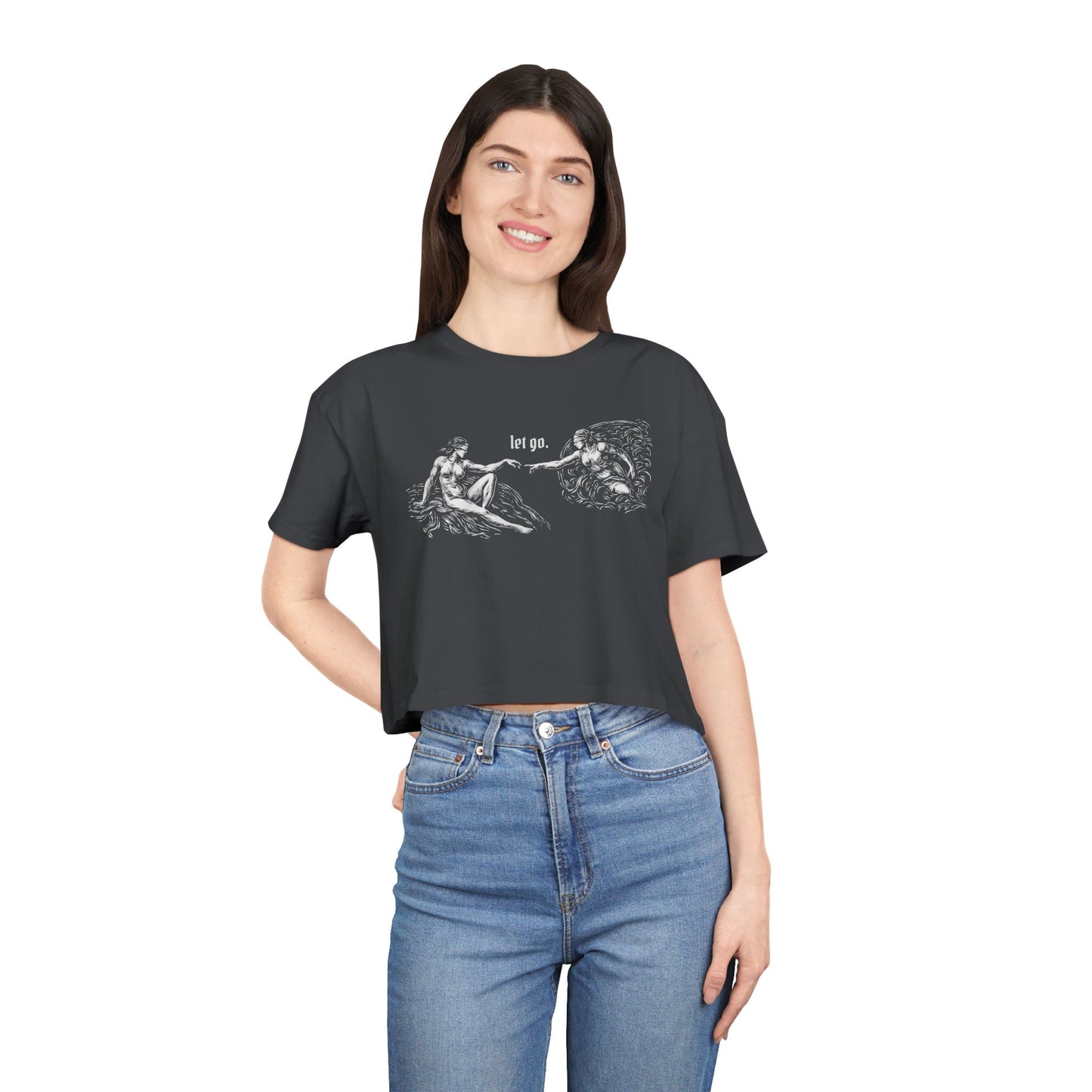 Let Go 100% Cotton Crop Tee