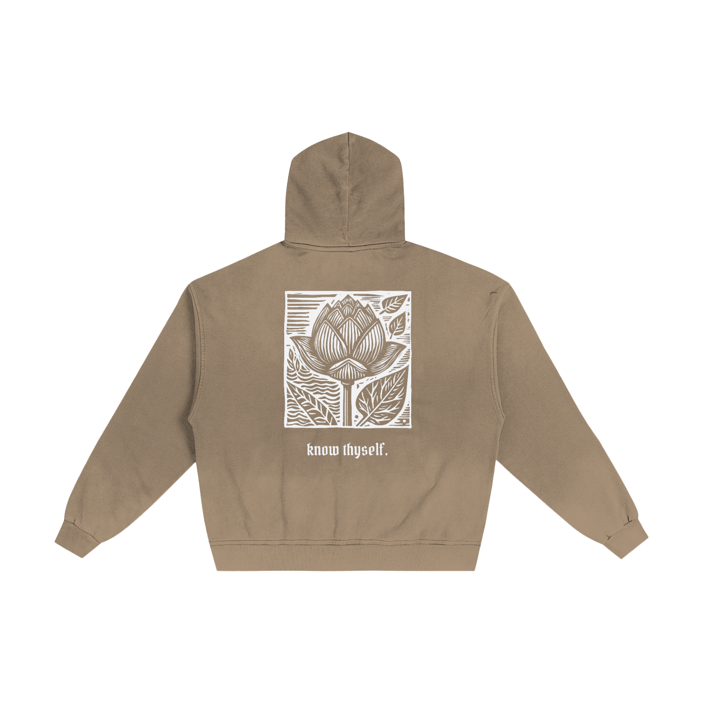 Know Thyself Hand-Frayed Sunfade Zip Hoodie