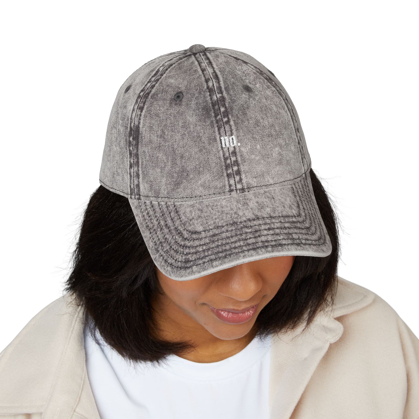 'no.' Vintage Embroidered Cap