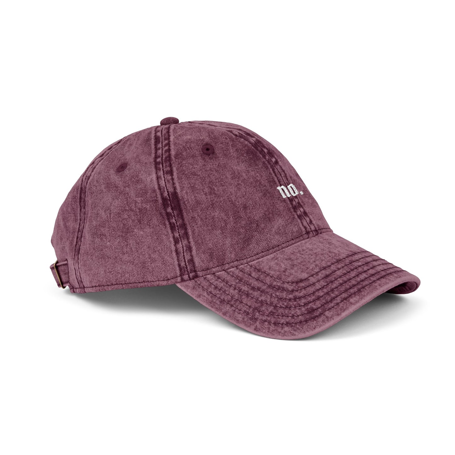 'no.' Vintage Embroidered Cap