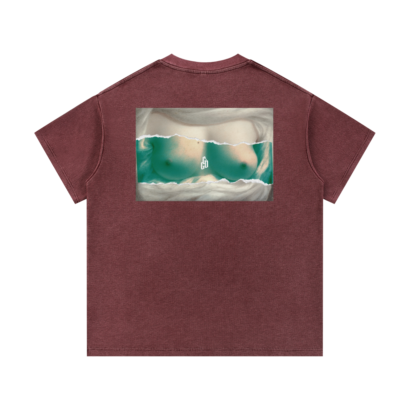 Classical T*ts Mineral Wash Waffle Knit T-Shirt
