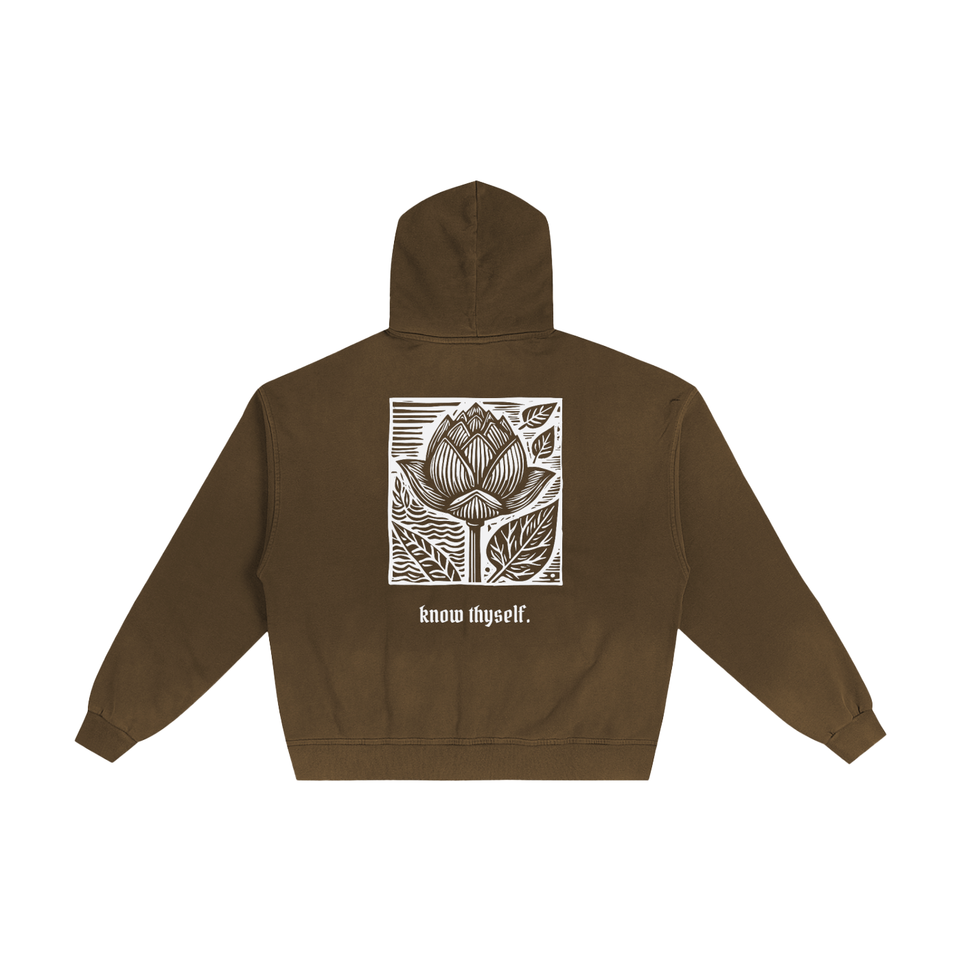 Know Thyself Hand-Frayed Sunfade Zip Hoodie