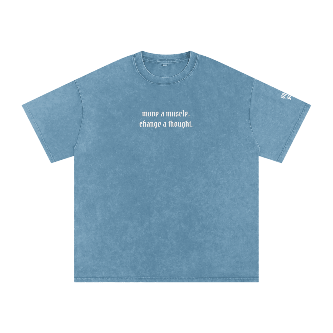 Move a Muscle Snow Washed Oversized Cotton T-Shirt