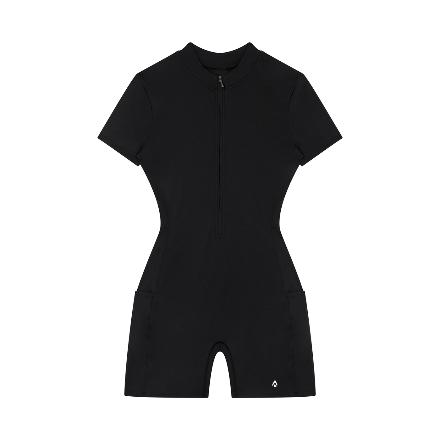 the Drip Quarter-Zip Short Sleeve Romper