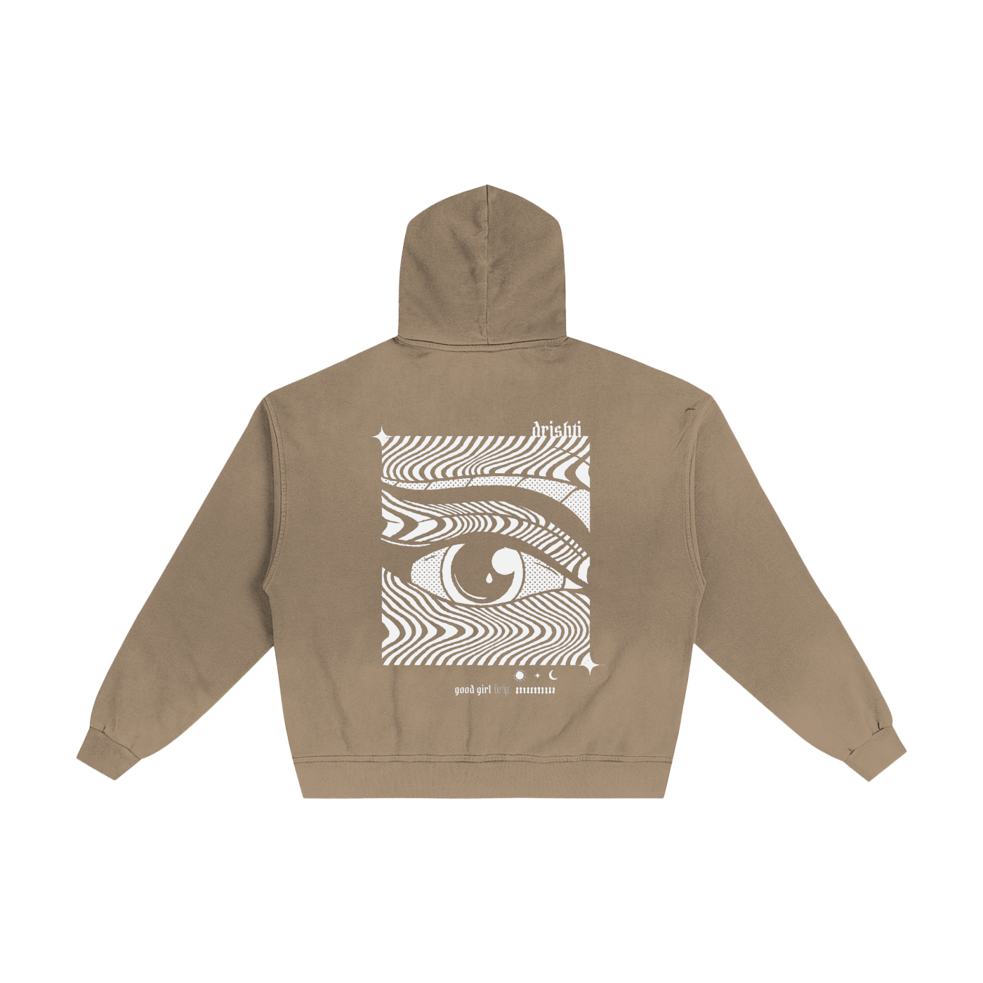 Drishti Hand-Frayed Sunfade Zip Hoodie
