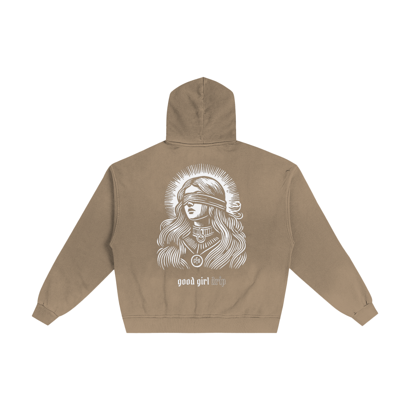 Good Girl Grace Hand-Frayed Sunfade Zip Hoodie