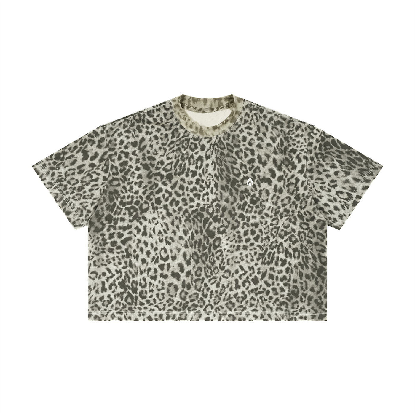Venus Good Girl Leopard Print Boxy T-Shirt