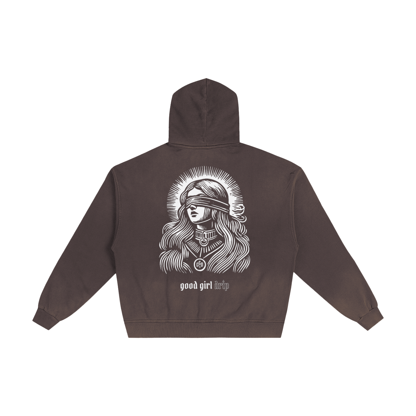 Good Girl Grace Hand-Frayed Sunfade Zip Hoodie
