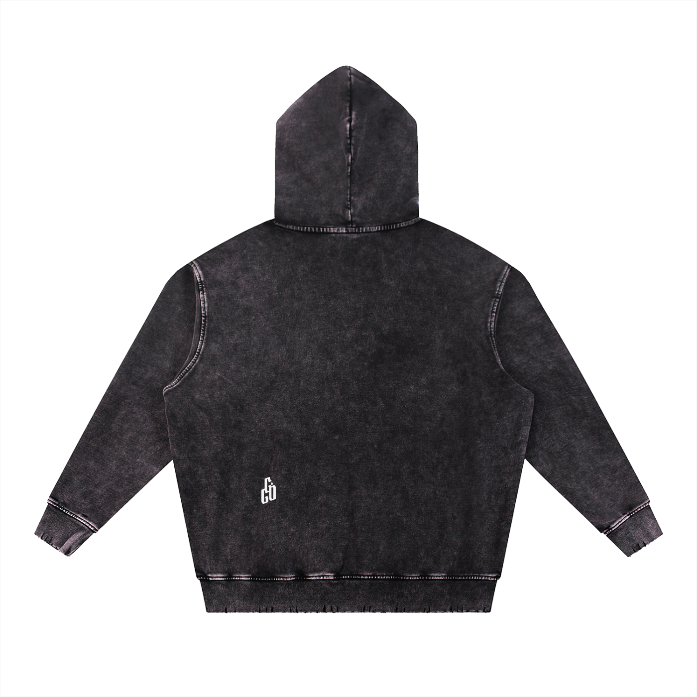 Breathe Snow Wash Hand-Frayed Heavyweight Hoodie
