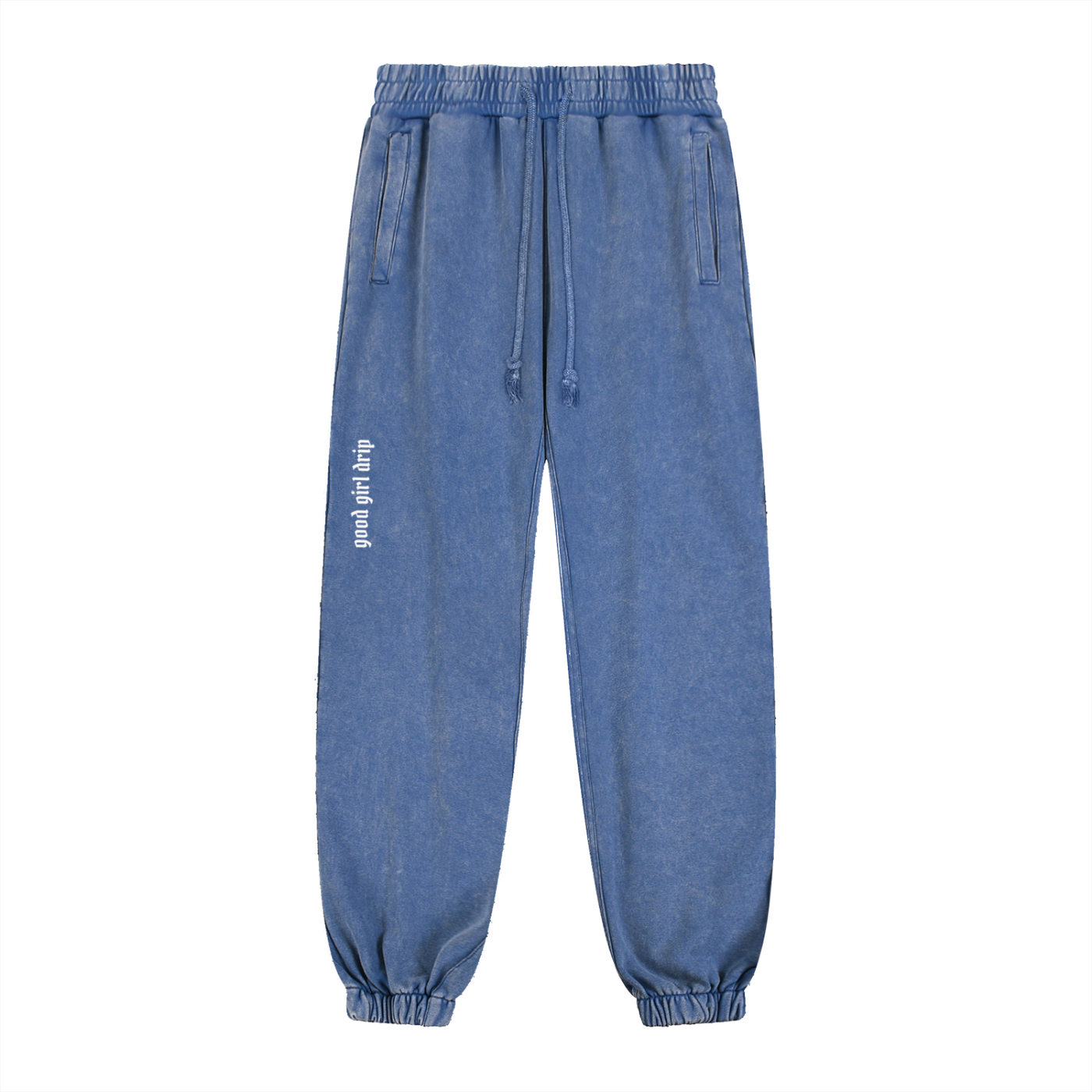 Good Girl Drip Snow Wash Heavyweight Cotton Joggers
