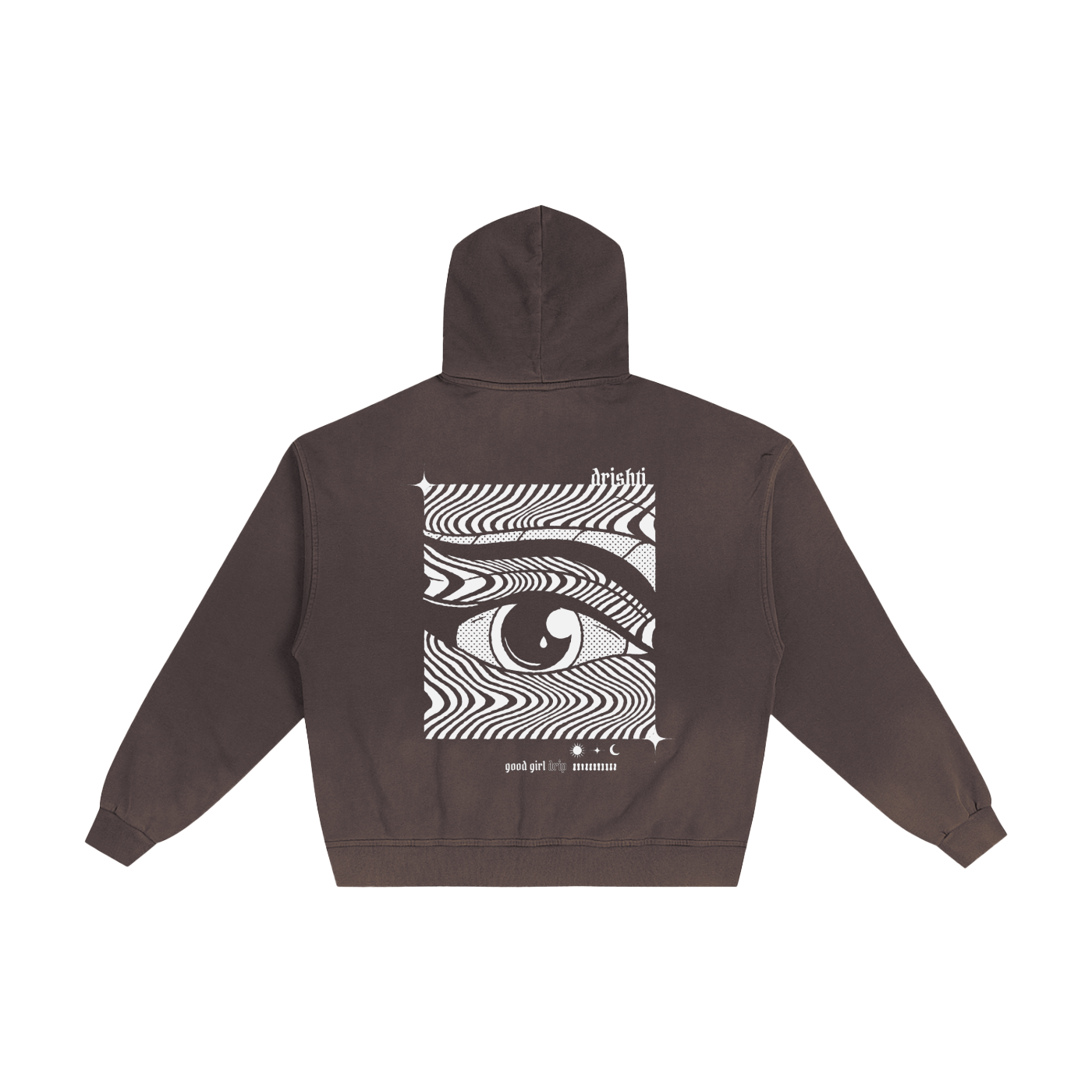 Drishti Hand-Frayed Sunfade Zip Hoodie