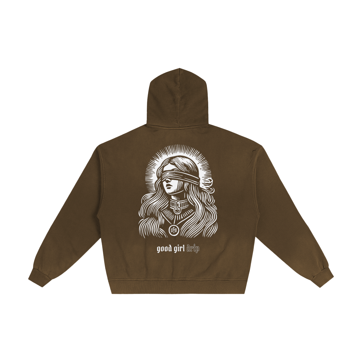 Good Girl Grace Hand-Frayed Sunfade Zip Hoodie