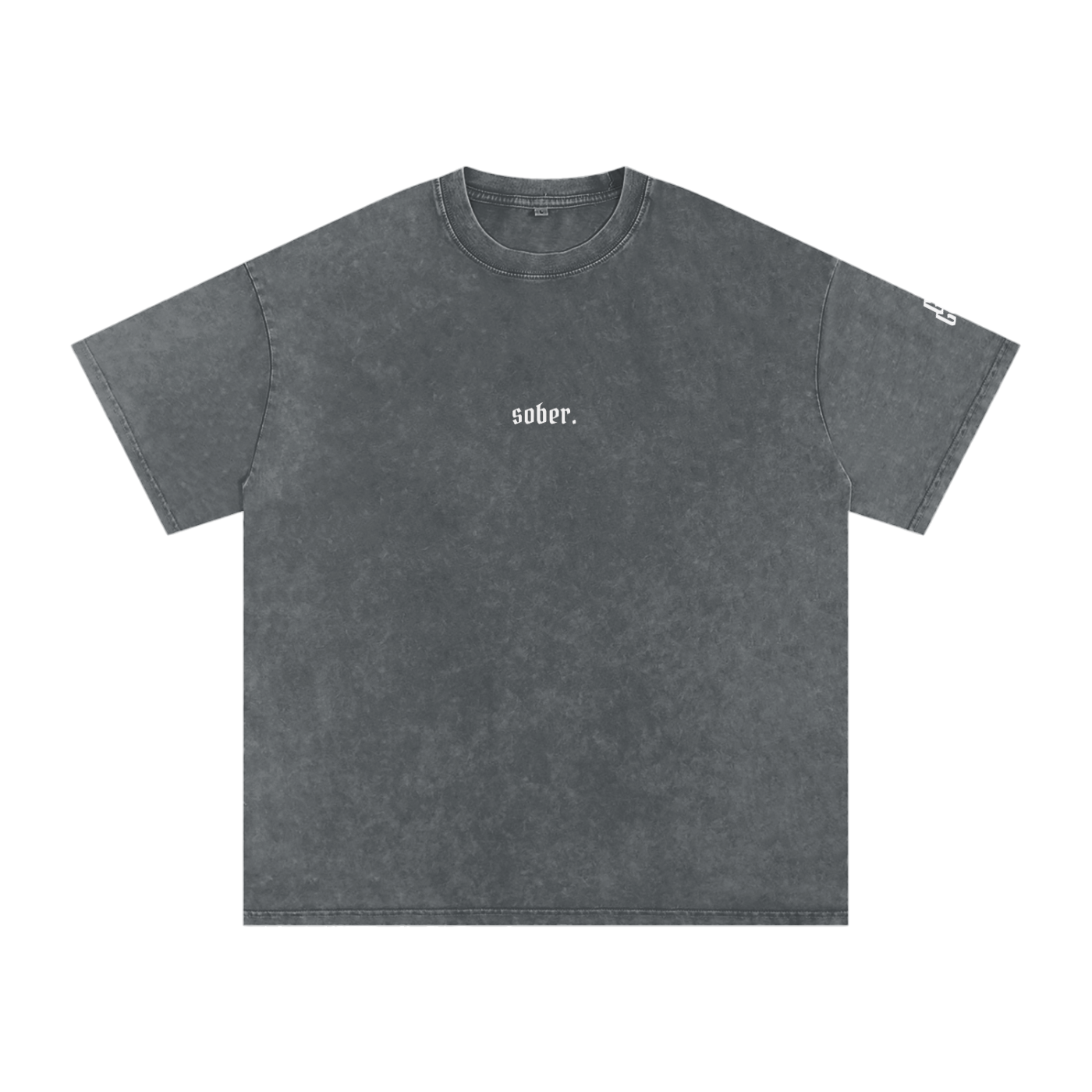 Sober Snow Washed Oversized Cotton T-Shirt