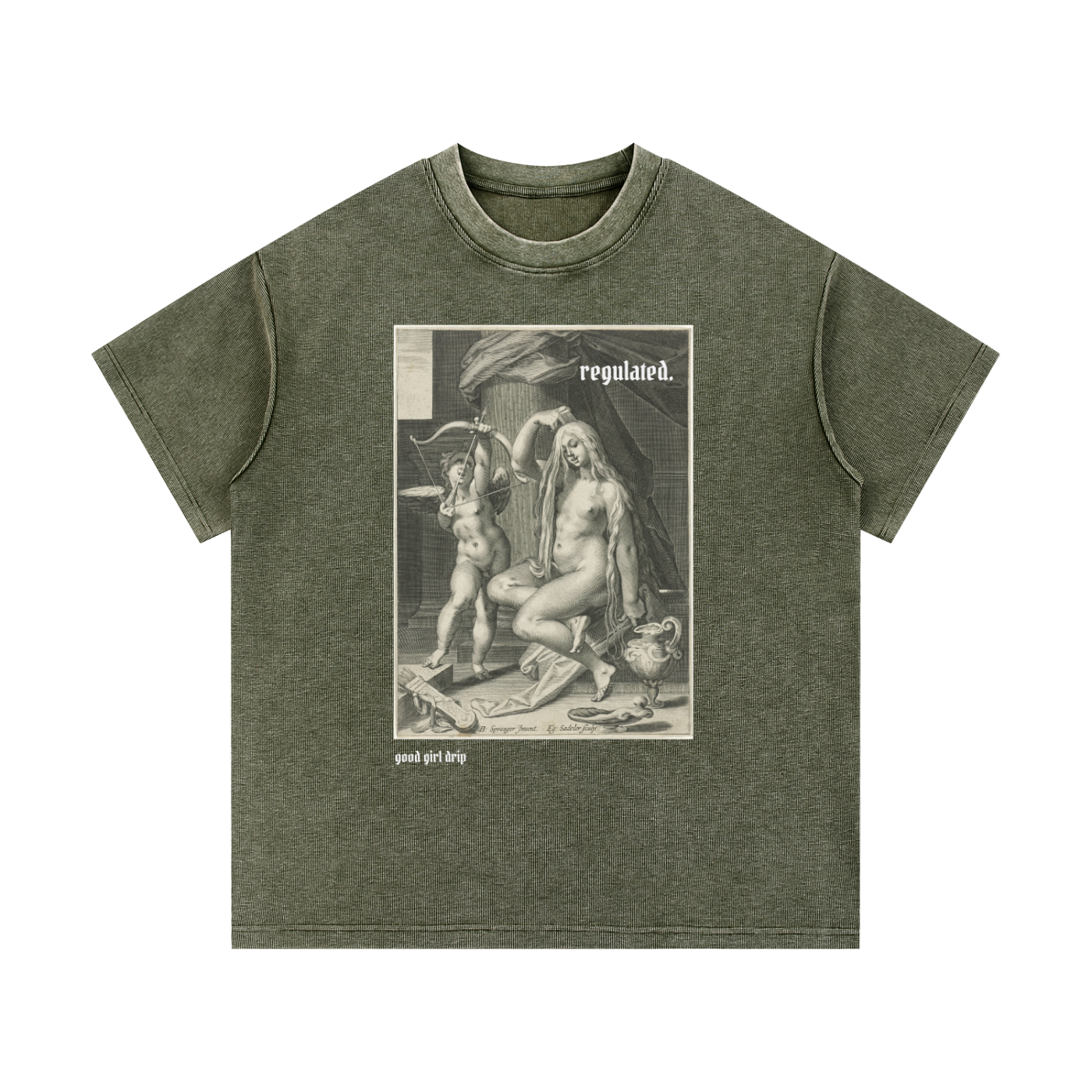 Regulated Mineral Wash Waffle Knit T-Shirt
