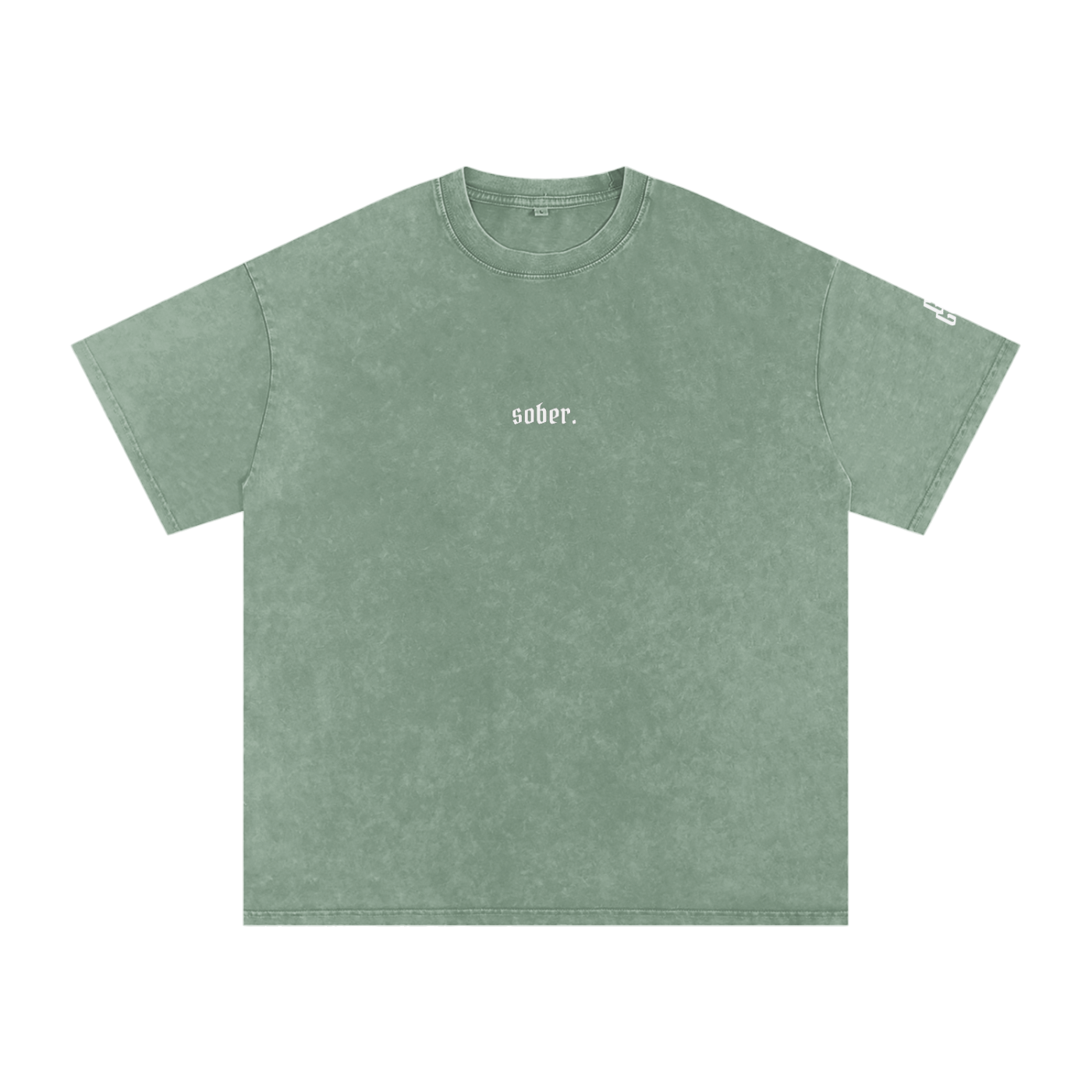 Sober Snow Washed Oversized Cotton T-Shirt