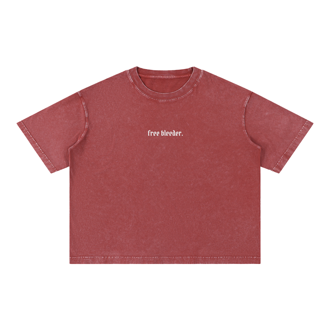 Free Bleeder Mineral Wash Boxy Cotton T-Shirt