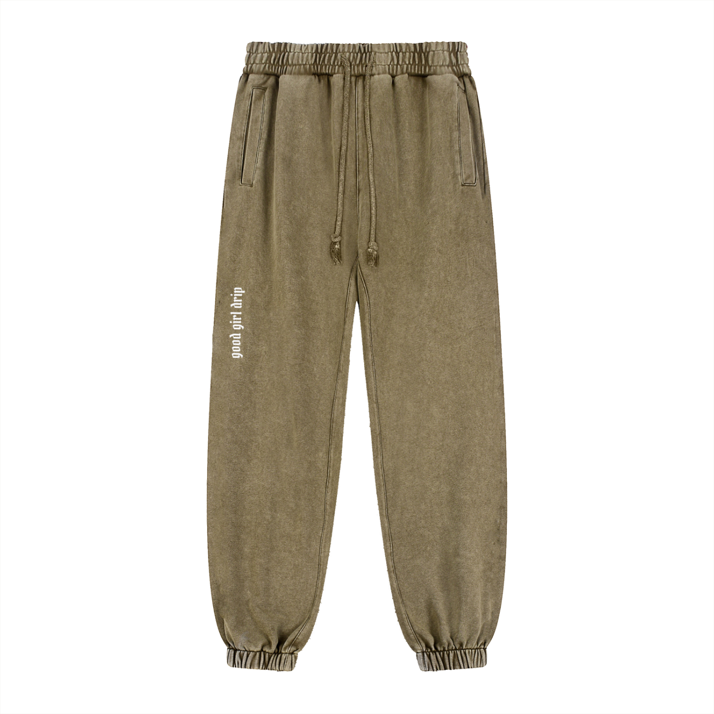 Good Girl Drip Snow Wash Heavyweight Cotton Joggers