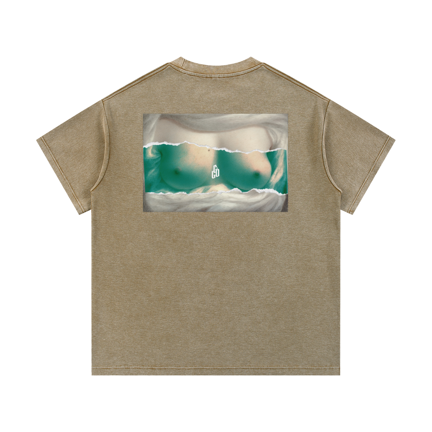 Classical T*ts Mineral Wash Waffle Knit T-Shirt