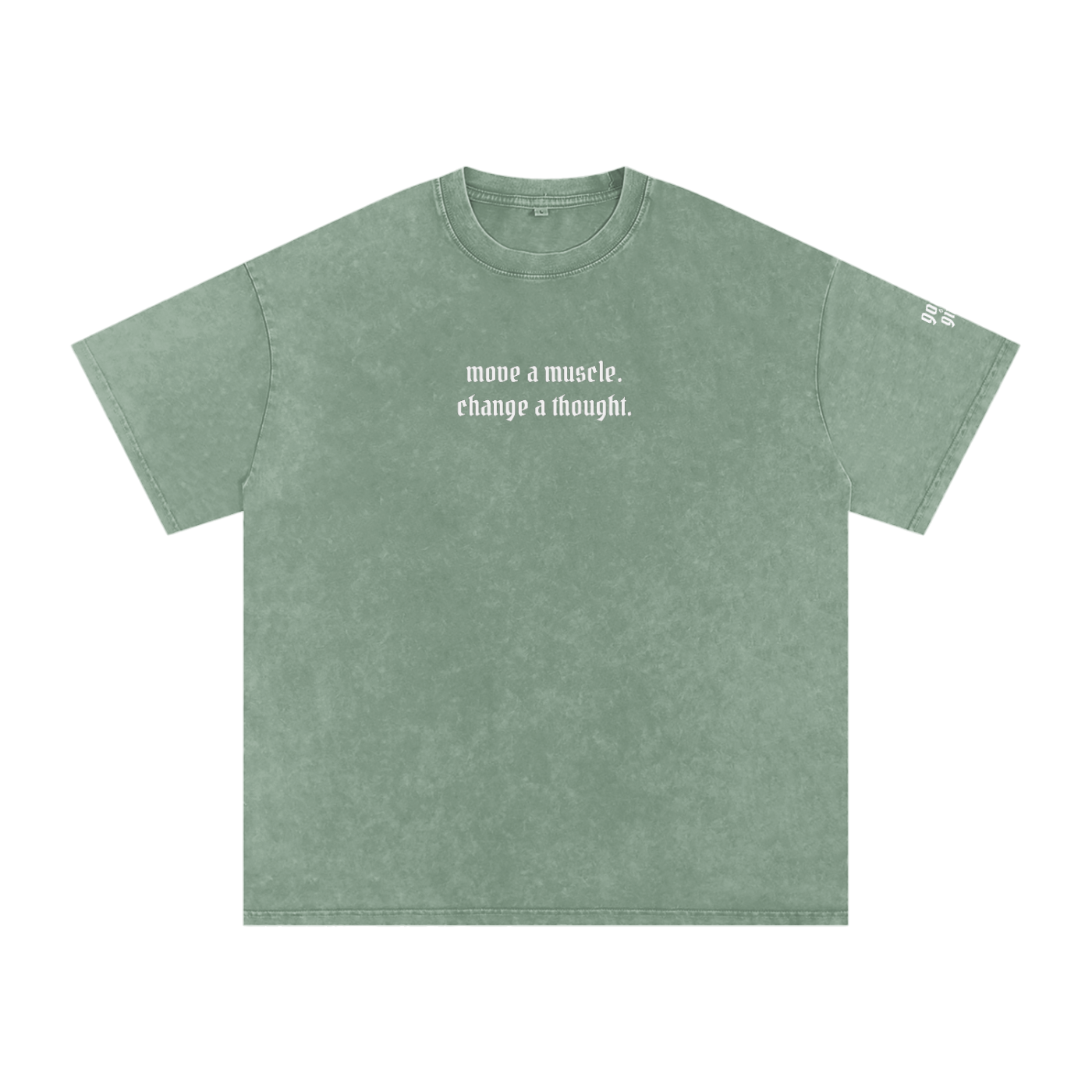 Move a Muscle Snow Washed Oversized Cotton T-Shirt