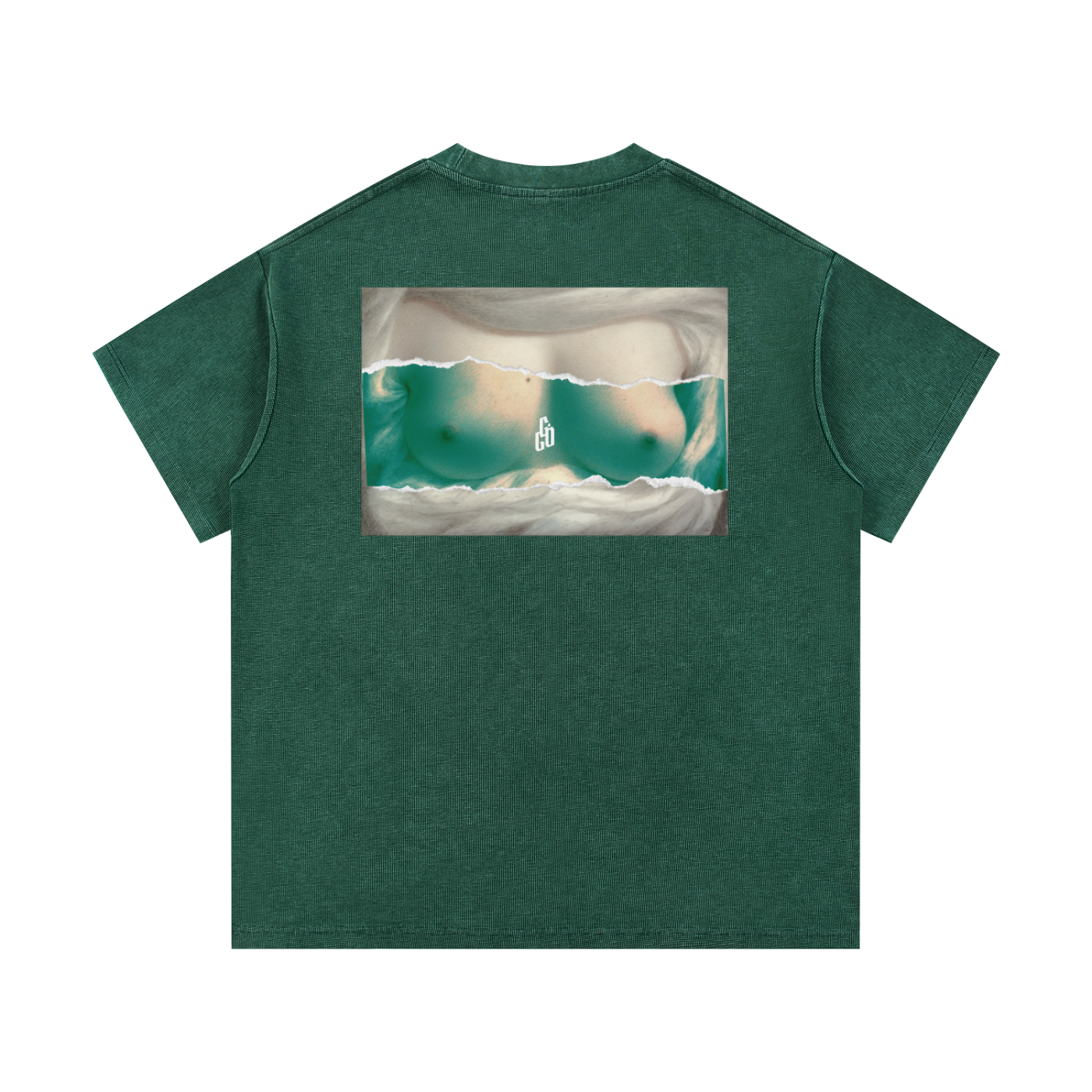 Classical T*ts Mineral Wash Waffle Knit T-Shirt