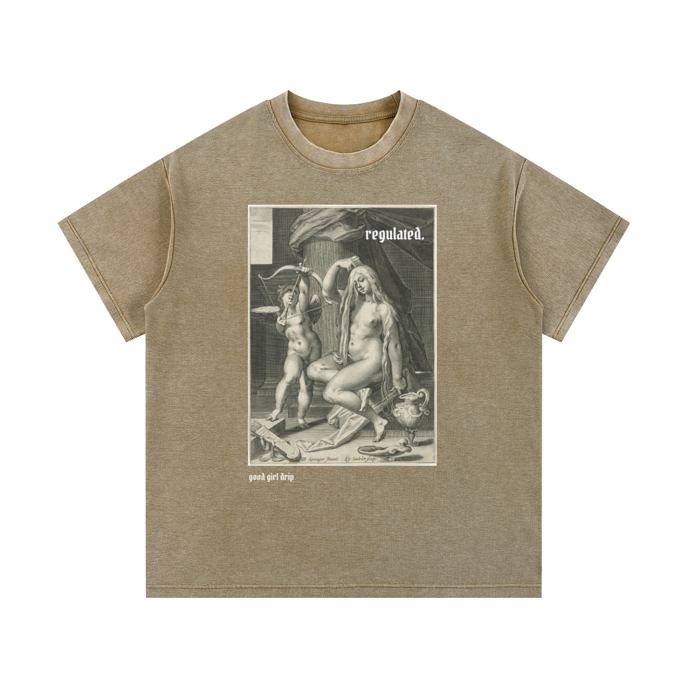 Regulated Mineral Wash Waffle Knit T-Shirt