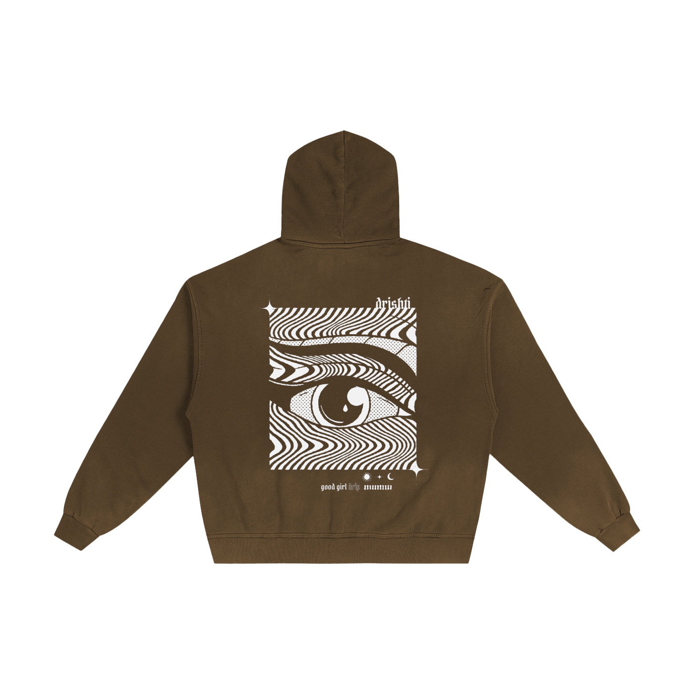 Drishti Hand-Frayed Sunfade Zip Hoodie
