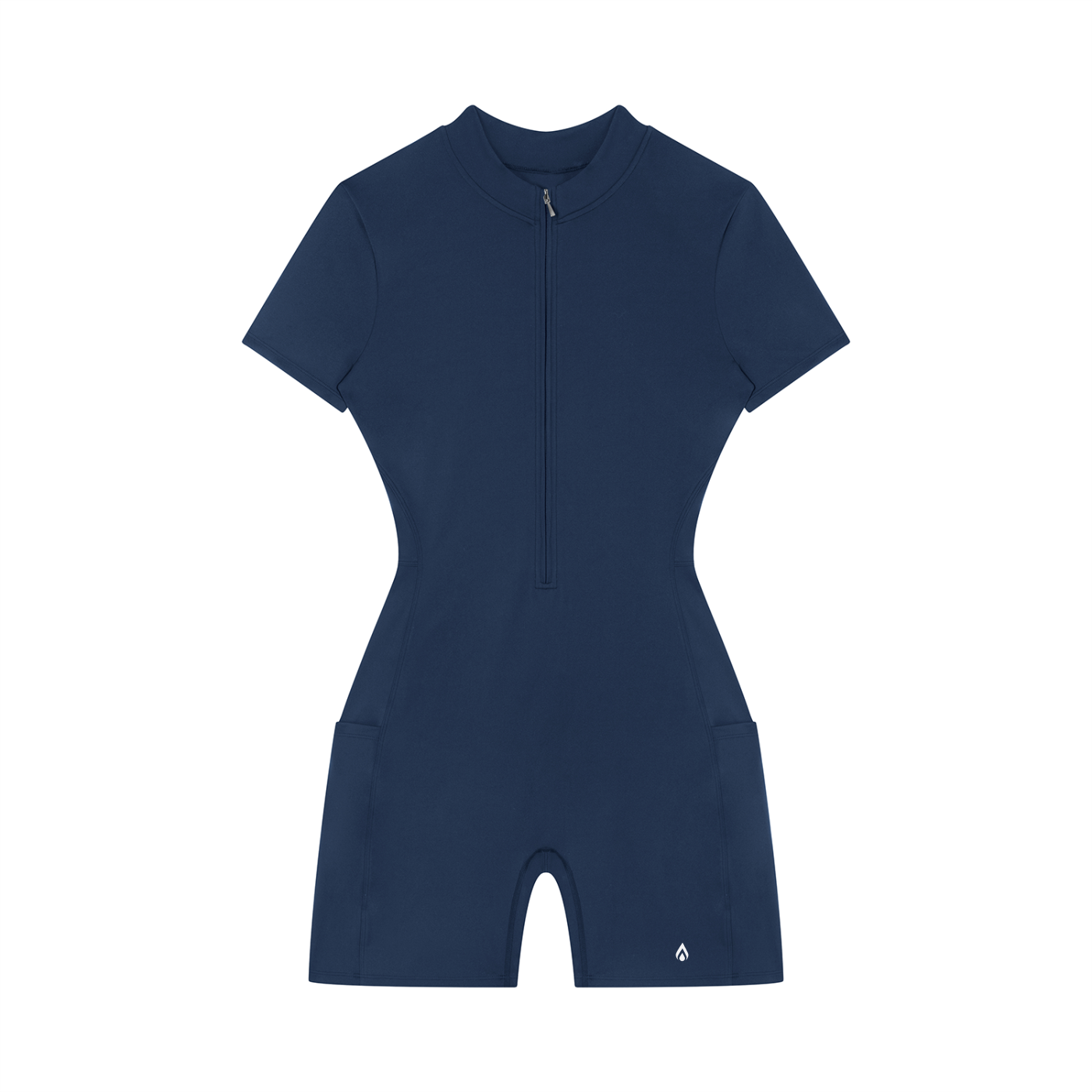 the Drip Quarter-Zip Short Sleeve Romper