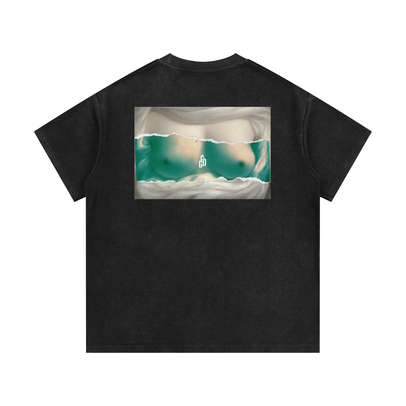 Classical T*ts Mineral Wash Waffle Knit T-Shirt