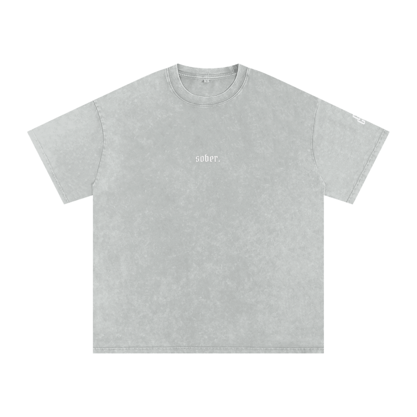 Sober Snow Washed Oversized Cotton T-Shirt