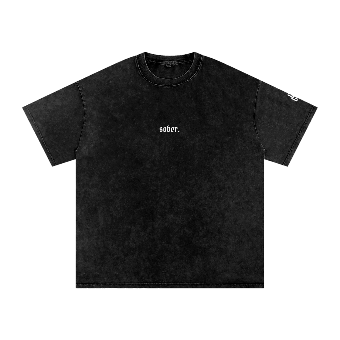 Sober Snow Washed Oversized Cotton T-Shirt