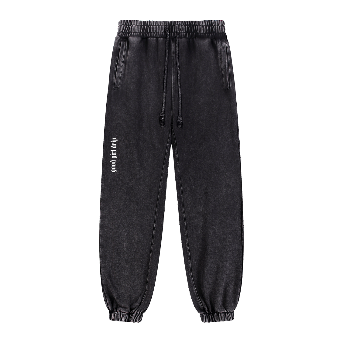 Good Girl Drip Snow Wash Heavyweight Cotton Joggers