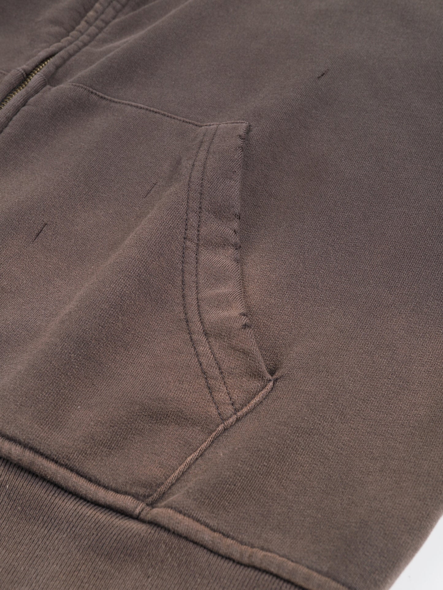 Good Girl Grace Hand-Frayed Sunfade Zip Hoodie